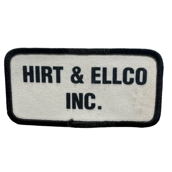 Vintage Hirt & Ellco Inc Embroidered Patch HVAC Company Batesville IN Rectangle - Picture 1 of 4